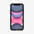 076CS27183 - iPhone 11 Case Rugged Armor in Matte Black showing the back